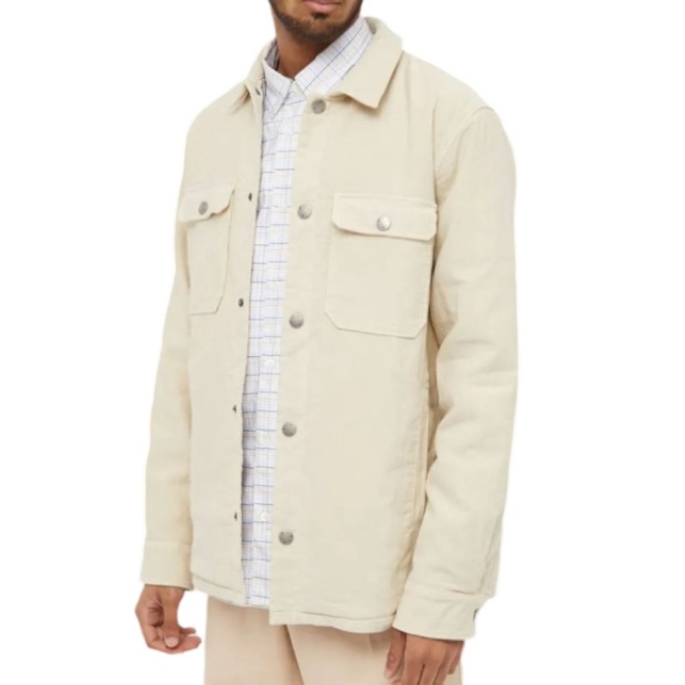 NWT A.P.C. Alex Shirt Jacket in Ecru - Sz S